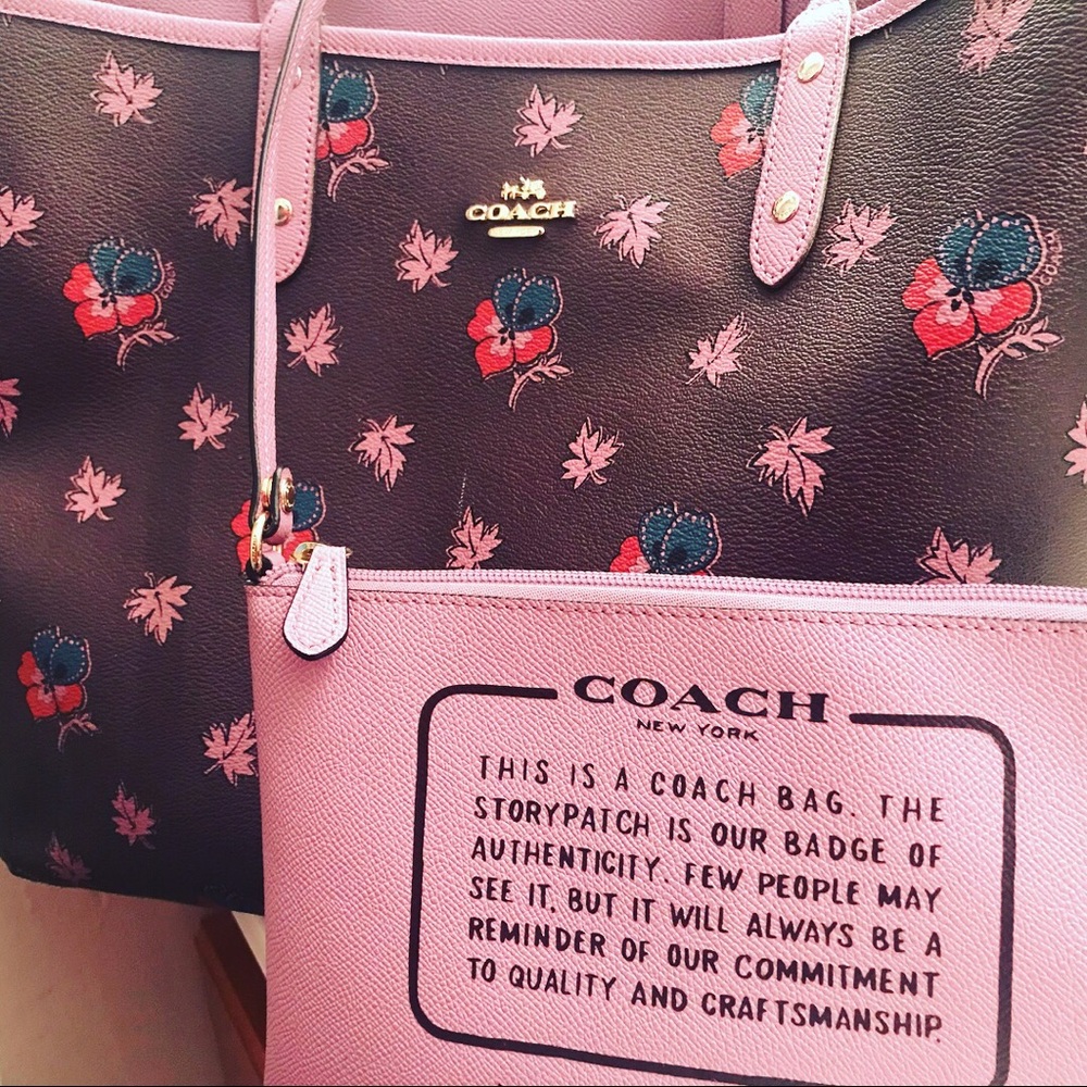 Authentic Coach Reversible tote